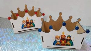 Organizador Corona Reyes Magos a color